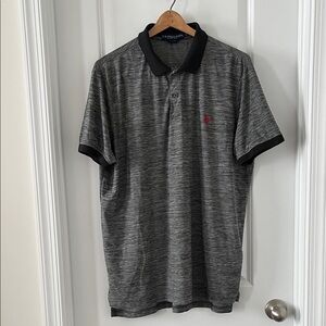 U.S. Polo Assn. Men's Black and Gray Polo Shirt